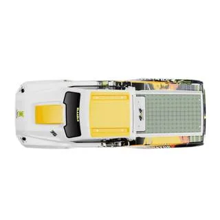 Rlaarlo Car Body, PC For RZ001（Orange + White）