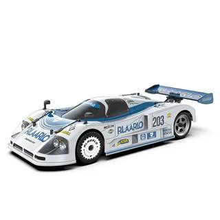 RLAARLO AK-787 FLAT RUN 1:10 METAL CARBON FIBER VERSION RC MODEL CAR AK-787B-A (BLUE & WHITE)