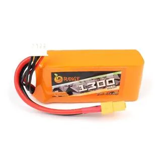 ORANGE 1300mAh 3S 40C (11.1 v) Lithium Polymer Battery Pack (LiPo)
