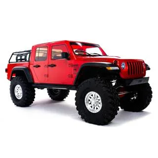 Axial Axi03006T2 1/10 Scale Jeep Jt Gladiator Rock Crawler With Portals Rtr Red