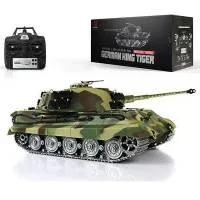 Heng Long 3888A German King Tiger RC Tank 320° Spin Turret 1/16 Upgrade Metal RC tank