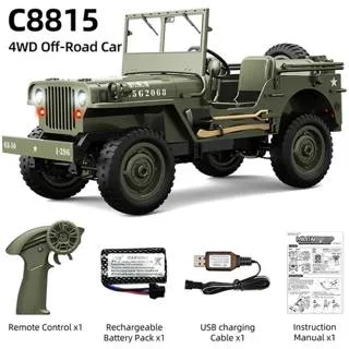 JJRC C8815 RTR Willys Military Jeep RC Truck 4WD Off-Road Climbing Vehicle India