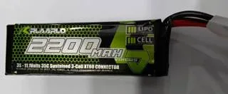 LIPO 11.1V 3S 35C 2200MAH BATTERY XT60 PLUG -RLAARLO