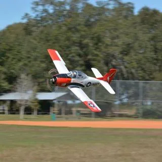 Fms 1400Mm(55.1") T-28D Trojan V4 Red-Pnp