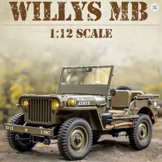 FMS RC Car 1/12 1941 MB Scaler Willys Jeep 2.4G 4WD RTR Crawler Climbing Scale Military Truck