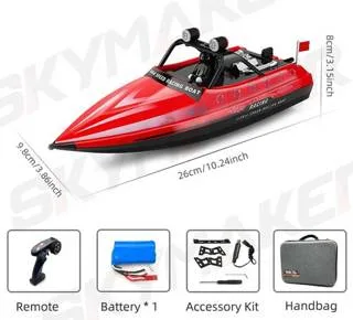 Wltoys WL917 Mini RC Jet Boat (Red)- India