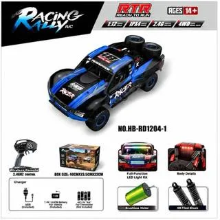 HB Toys RD1204-1 1:12 Blue Off Road RTR 4WD RC Rally Truck 40km/h