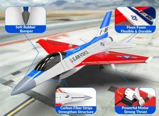 VOLANTEX RC JET F-16 FALCON 2 CH RC PLANE RED