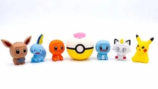 Pokémon Mini Figures with Poké Ball Gift Set | 7-Piece Collectible Character Toy Pack