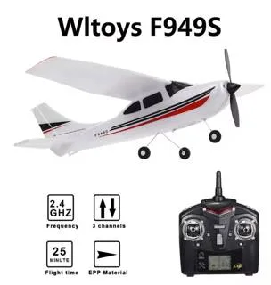 WLtoys F949S RC Airplane 2.4G 3CH Cessna Fixed Wing Plane