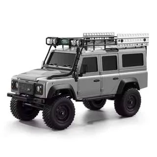 MN MODEL MN-111C 1/18 Scale 4WD RC Land Rover Defender Licensed RTR Off-Road Crawler — Silver