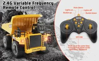 HUINA 1534 RC DUMP TRUCK ENGINEERING VEHICLE SCALE 1/18
